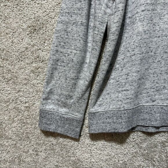 Talbots‎ Sweatshirt Merci Boucle Embroidered Women Large Gray Crew Neck Pullover - Picture 10 of 11